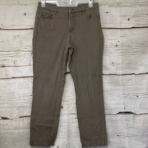 Bandolino‎ Amy Cropped Pants Brown Size 12